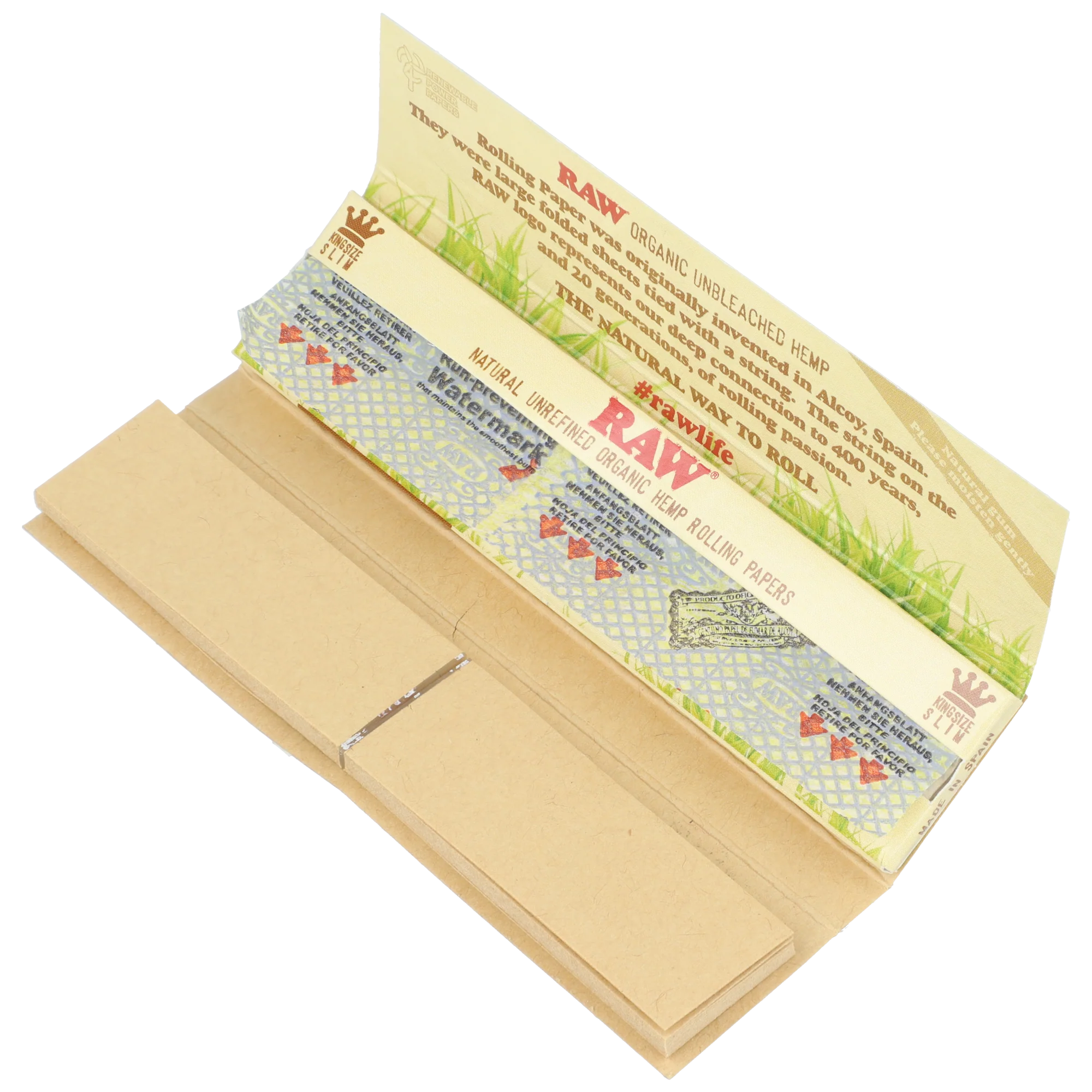 RAW Organic Connoisseur King Size Slim Rolling Papers - Image 2