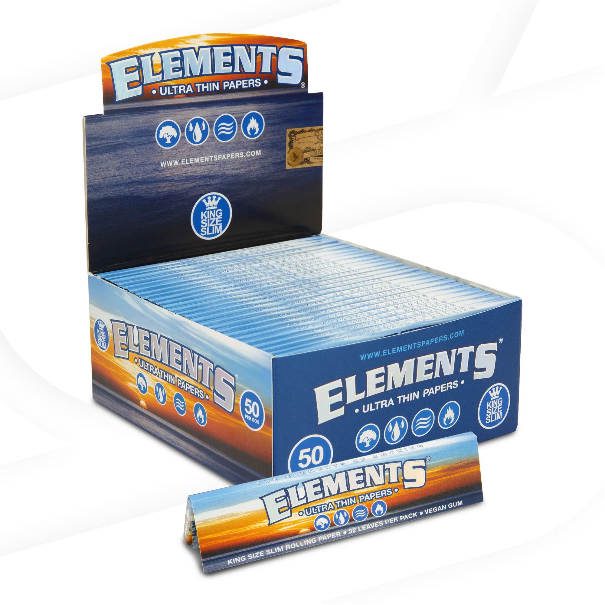 Elements King Size Slim Rolling Papers - Image 4