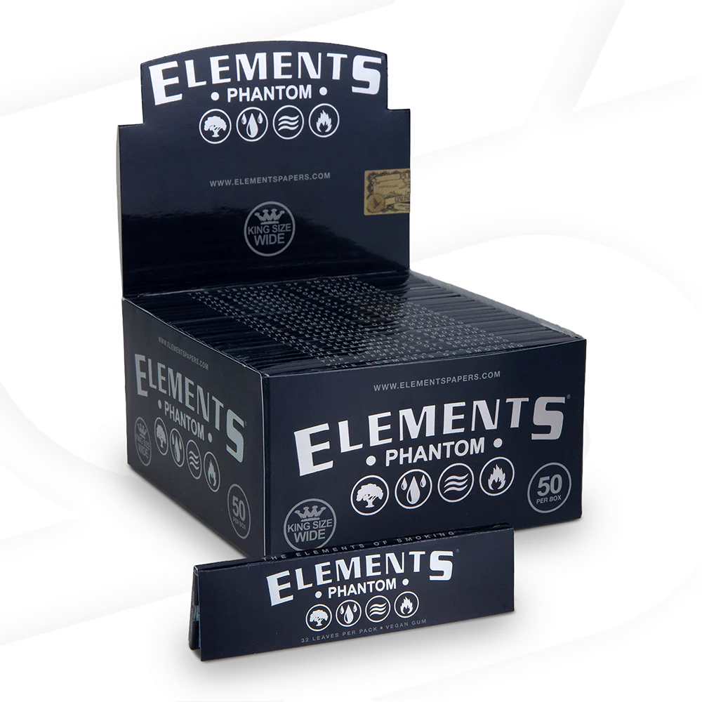 Elements Phantom King Size Wide Rolling Papers - Image 4