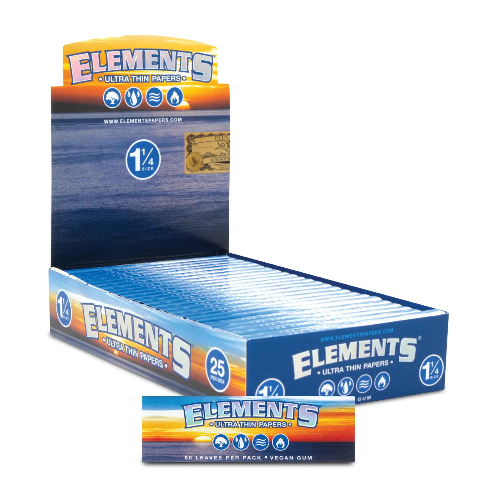 Elements Ultra Thin 1 1/4 Rolling Papers - Image 2