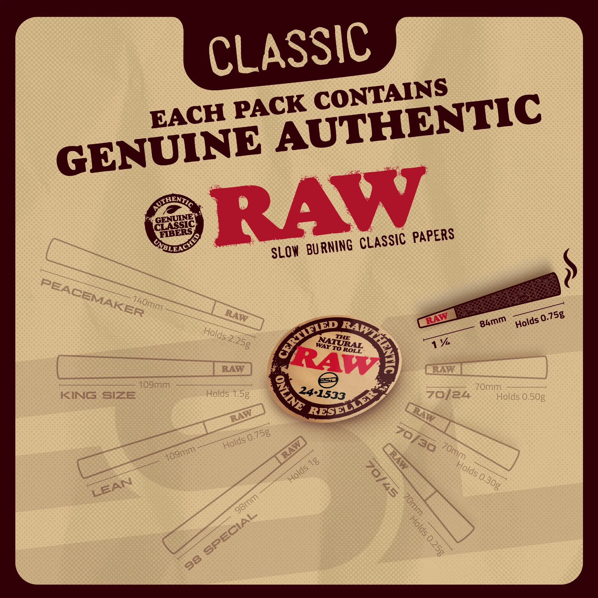 RAW Classic 1 1/4 Cones - Image 4
